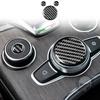 Central Control Knob Decoration Sticker Cover Trim Decal for Alpha Romeo Giulia 2020 2021 Car Interior Accessories Carbon Fiber