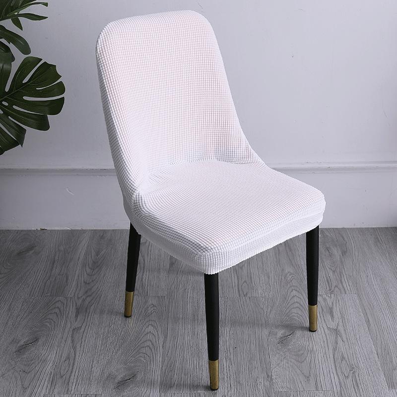 Curved Backrest Chair Cover, Semi-circular Dining Table Elastic Chair Cover