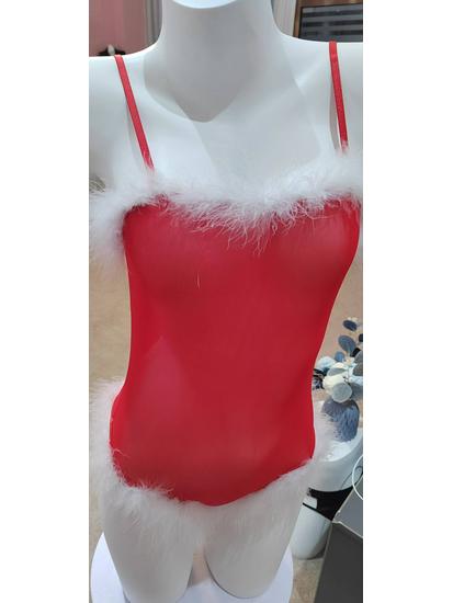 Sensual Christmas Lingerie Role Play Bodysuit