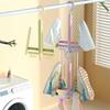 Yousheng Shoes Drying Rack with 360-Degree Rotating Hook Strong Load-Bearing Windproof Insoles Clip Clothing Rack Hanger