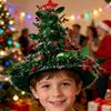 Cloth Christmas Tree Hat Snowflake Christmas Decor Soft Christmas Hat New Year Decoration