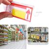 50PCS Plastic Label Holder Transparent Label Display Sidebar New Price Tag Holder  Mall