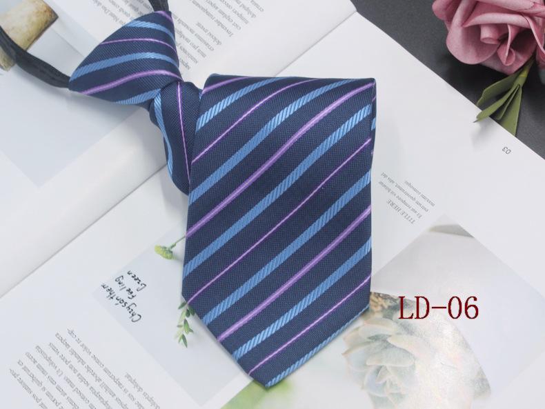 Мужской деловой галстук-молния, 8 см, в красную и черную полоску