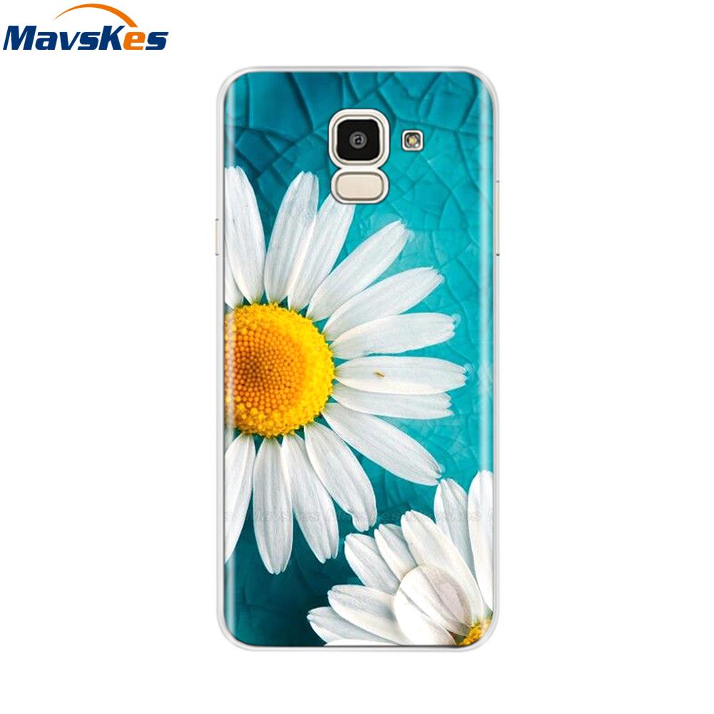 Чехол для Samsung Galaxy J6 2018 Мягкая задняя крышка из ТПУ-силикона sДля Coque Fundas Samsung J6 2018 J6 Plus 2018 Мягкие чехлы для телефона
