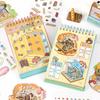 1Set Chinoiserie Theme Landscape Sticker Books Mountain River World Series Diy Decoration Sticker Cartoon Scene Stack Sticker