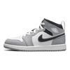 Детские кроссовки Air Jordan 1 Mid PS Light Smoke Grey Белый Антрацит 640734-078