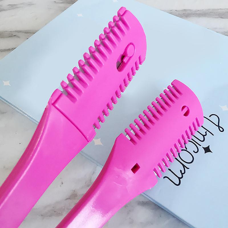 Расческа для стрижки волос, щетки для волос с лезвиями бритвы, триммер для волос, инструмент для истончения, парикмахерский инструмент, парикмахерский инструмент, инструменты для укладки своими руками