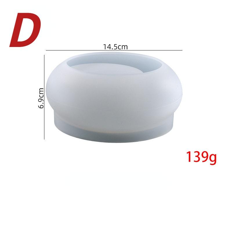 Овальный круглый горшок для суккулентов, бетонный подсвечник, силиконовая форма, булыжник, цемент, цветочный горшок, гипс, подсвечник, контейнер, форма