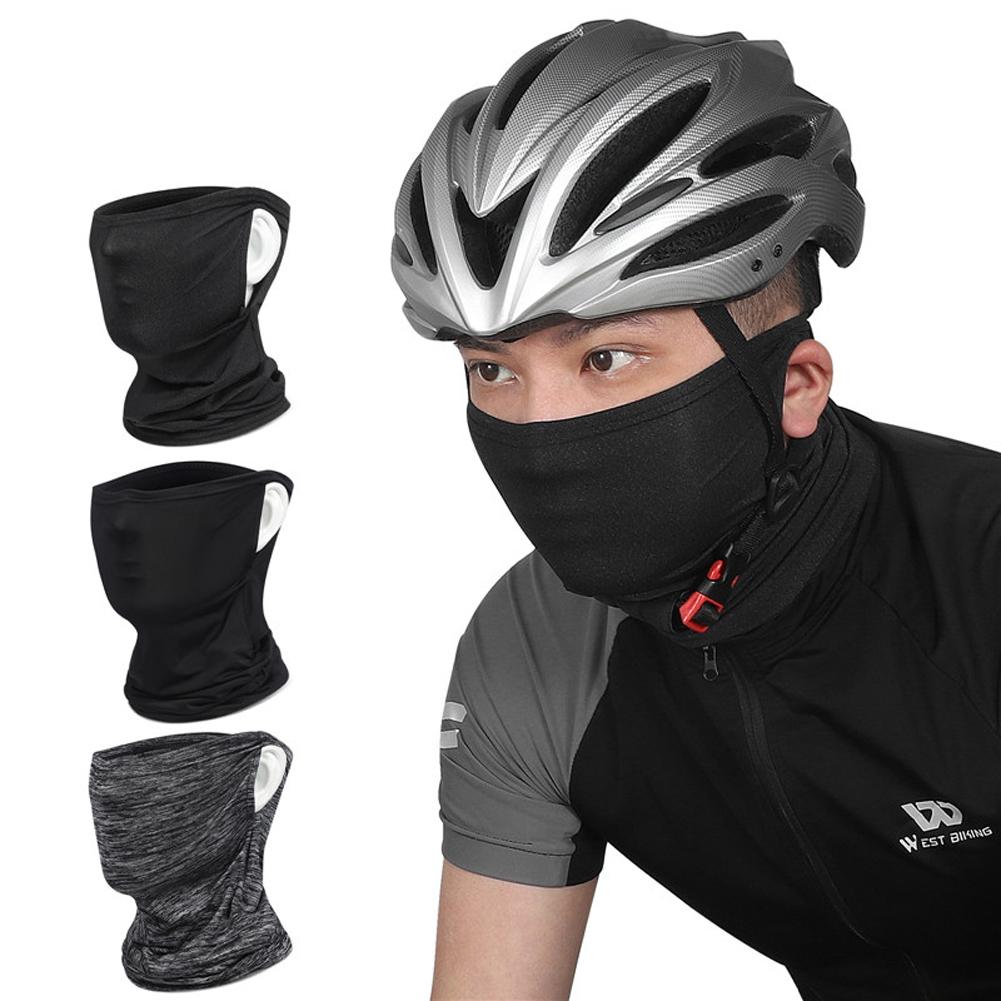 WEST BIKING Солнцезащитные Ледяные шелковые Велосипедные маски для лица Анти-пот Шлемы Внутренние чехлы для лица Мотоциклетные подкладки Маски для лица