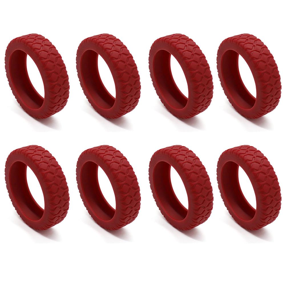 8 шт. Дорожные чемоданы Колесные чехлы Противоскользящие Износостойкие Силиконовые Бесшумные Защитные чехлы для ручной клади Колесная втулка