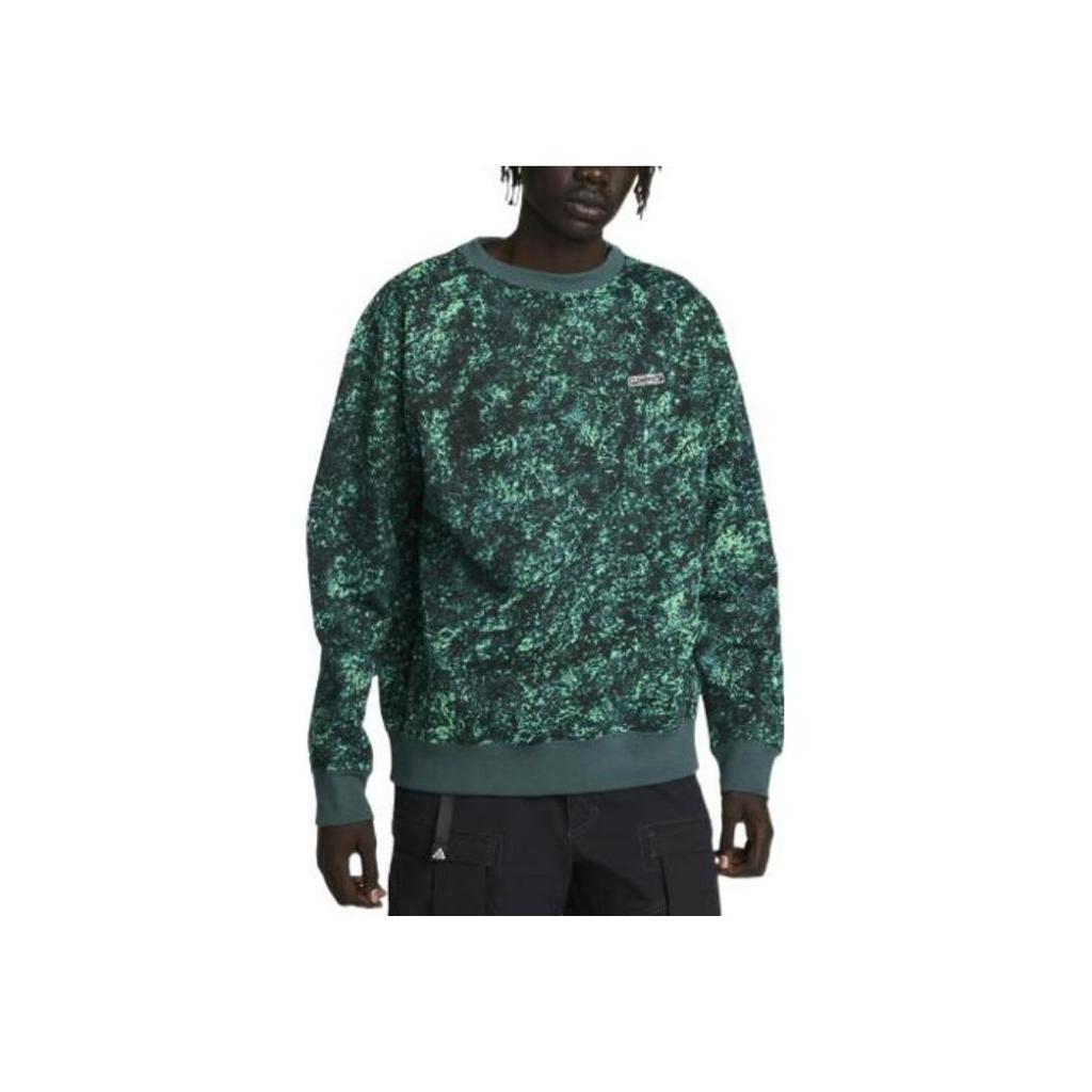 Nike Therma-FIT Tuff Logo Print Толстовка с круглым вырезом Топы унисекс Весенне-зеленый DV9101-363