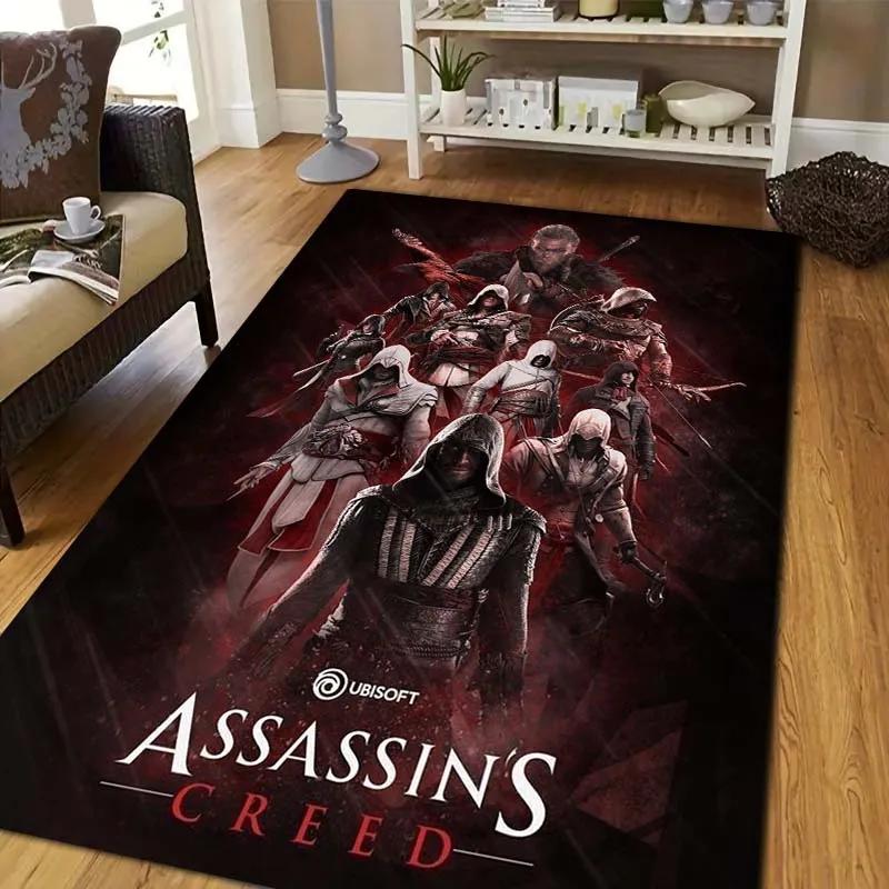 A-Логотип Assassin's Creed Печать Фланелевый Ковер для Зоны Нескользящий Коврик для Пола для Дивана Спальни Гостиной Внутренний Домашний Декор Ковер Подарок