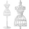 Clothes Hollow Doll Mannequin Holders White Display Rack Dollhouse Accessories Model Holder Stand