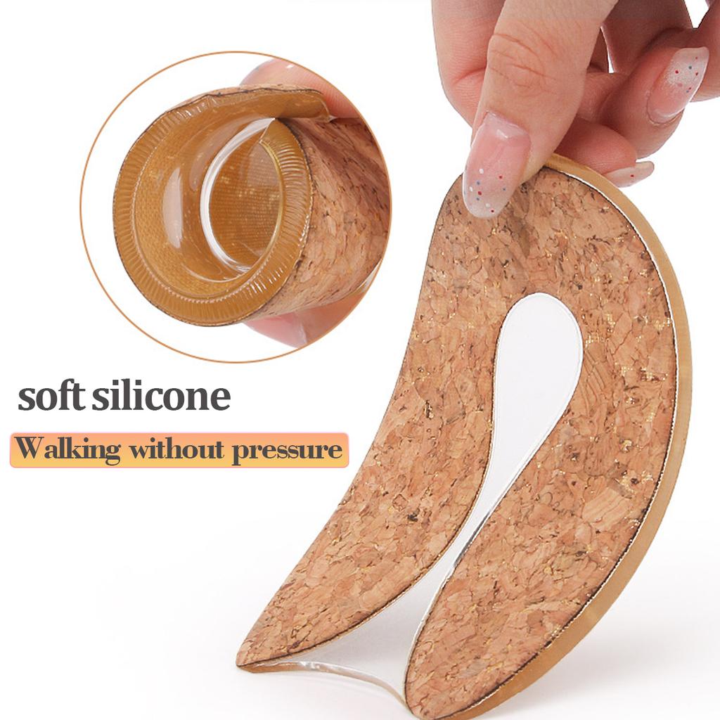 1 пара силиконовых гелевых U-образных стелек для защиты пятки, спортивная подкладка для защиты пятки