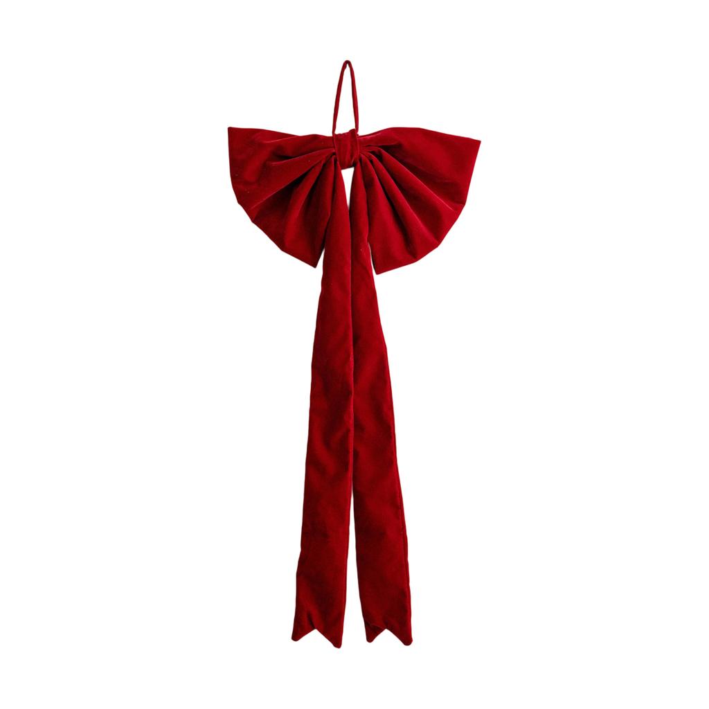 Christmas Red Oversized Bow Ribbon Christmas Tree Decoration