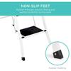 Best Choice Products 4-Step Portable Folding Heavy-Duty Steel Ladder w/Hand Rail, Wide Platform Steps