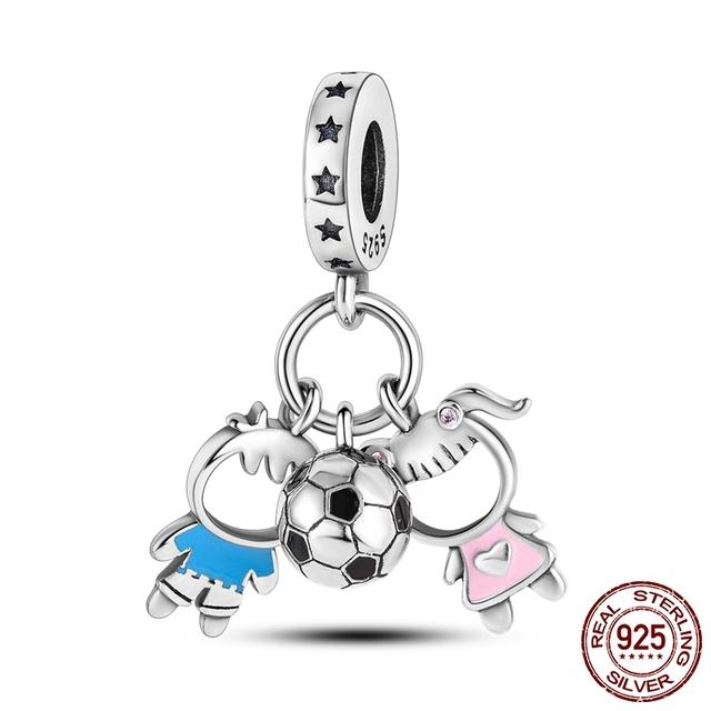 The New Pendant Beaded Charms Fit Bracelet 925 Sterling Silver Women DIY Fine Jewelry