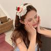 Soft Fabric Velvet Headband Birthday Series Cake Decor Bright Color Hair Hoop Hand-Crafted Hair Accessory
