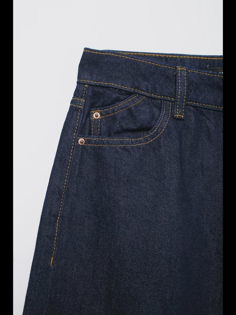 European & American Style Women's Slim Denim Vest and Wide-Leg Pants Set