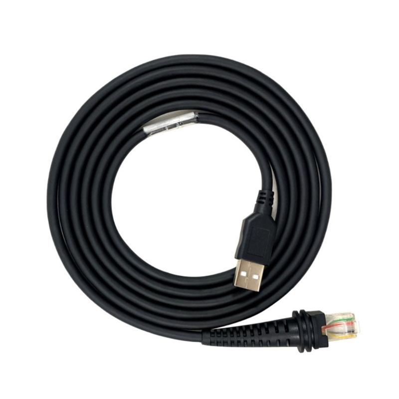 300CM RJ45 To USB 2.0 Barcode Scanner Cable PVC Construction Extension Cable Suitable for Enhancing Data Transfer