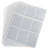 Trading Card Compatible with and Card Sheets Transparent Card File, 2-, 3-, 4-Hole Cards, 9-Pocket (100 Sheets, Double-Sided)