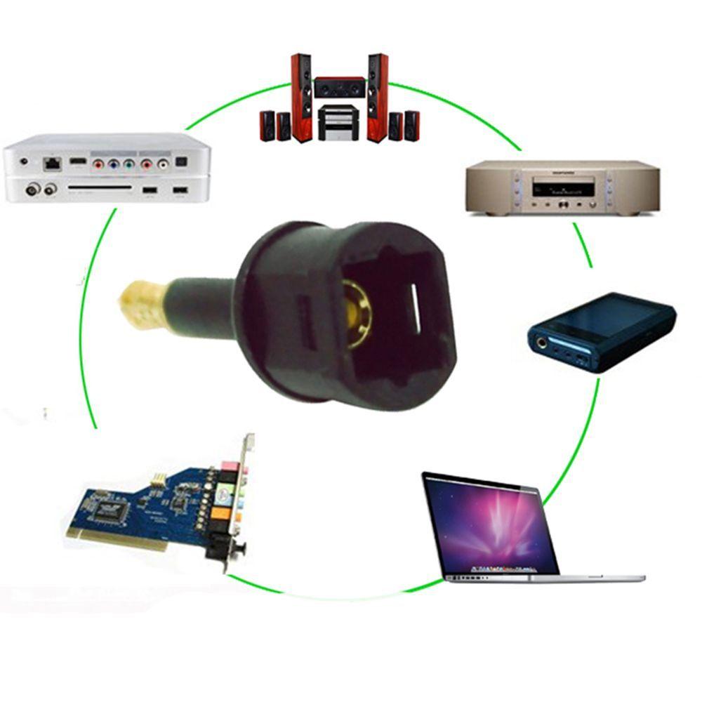 Digital Newest SPDIF 3Pcs Jack Plug Useful Mini Audio Gold Plated Toslink Adapter Optical To 3.5mm