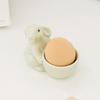 Compact Eggs Holder Rabbit Shape Household Eggs Holder Ceramic Eggs Tray