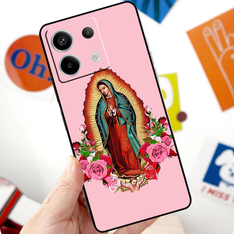 Virgen De Guadalupe Virgin Mary Funda For Xiaomi Redmi Note 14 Pro 10 11 12 13 15 Pro Plus Case For Redmi 15 14C 12C 10C 13C