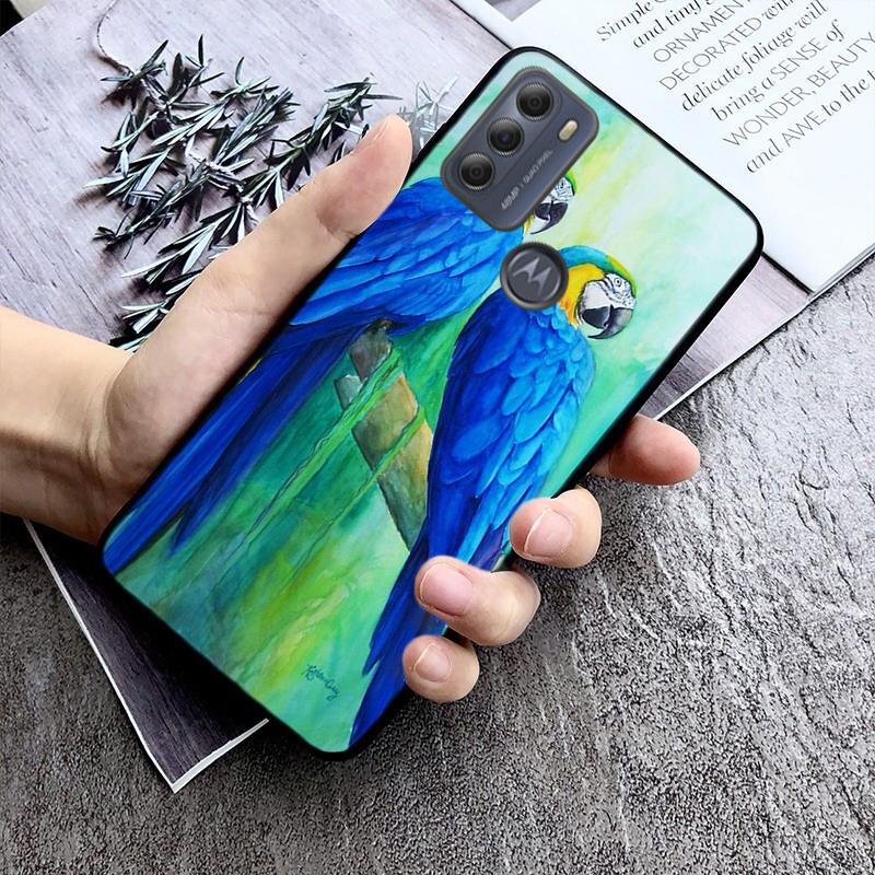 Чехол для телефона с попугаем для Motorola Edge 50 40 Pro 50 40 30 Ultra Neo Fusion Moto G84 G54 G24 G53 G72 G60