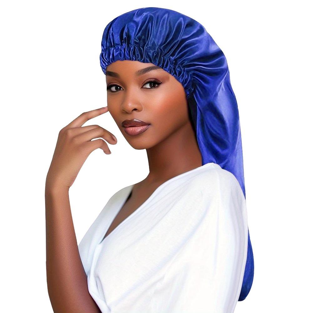 Polyester Sleep Cap Long Length Hair Bonnet Soft Texture Hair Cap Beauty Care