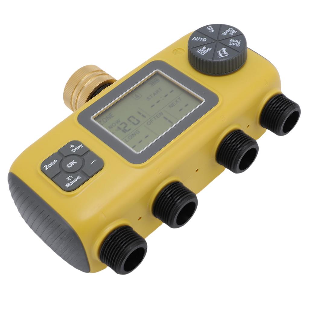 Таймер для дождевателя для крана 3/4-1/2 дюйма, водонепроницаемость IPX5, ЖК-дисплей, автоматическая система управления поливом для газона, двора, сада