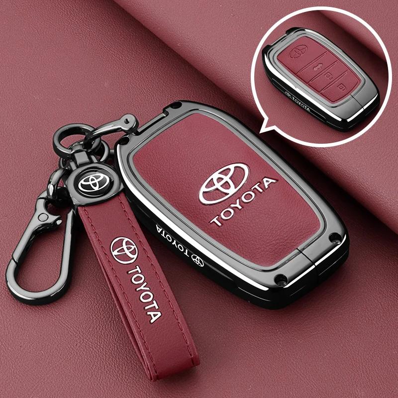 svagd6 Zinc Alloy Car Remote Key Case Cover for Toyota CHR Prado Prius Camry Corolla RAV4 - Durable Replacement Key Shell Accessory