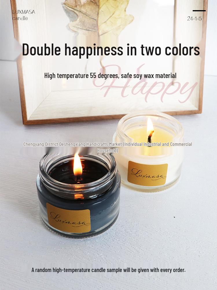 High-Temp Long-Lasting Scented Candle: Tea Aroma for Home and Bedroom, Light and Inviting Women's Fragrance