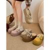Ван Фань ретро французские полусапоги Birkenstocks 2026 новая весна и осень с юбкой универсальные мягкая подошва мешок голова швабра