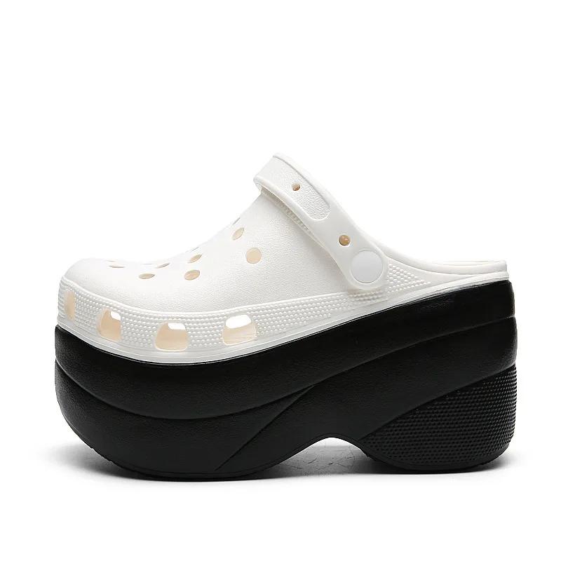 Большие размеры женские сандалии легкие нескользящие повседневные туфли из ЭВА сандалии на плоской подошве сандалии на платформе ультра-высокие каблуки