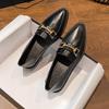 Women's British Style Velvet Loafers - All-Match, Autumn/Winter, Sizes 41-43