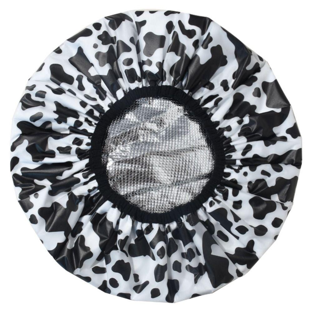 Шапочка для душа, самонагревающаяся шапочка из фольги, термостатическая, гладкая, с маслом для волос, шапочка для выпечки, ванная комната