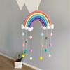 Macrame Rainbow Clouds Tapestry Handmade Room Decoration Delicate Photo Prop  Home