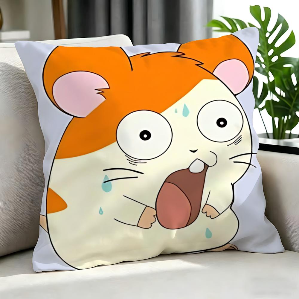 cute Hamtaro Cushion Cover Cushion Cover Set Pcs x x x Pillowcase Decorative Sofa Home Decor