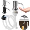 Удлинительная трубка для насоса для жидкости для раковины из нержавеющей стали, дозаторы мыла для кухни, ручной нажимной дозатор для жидкого мыла для кухонной раковины