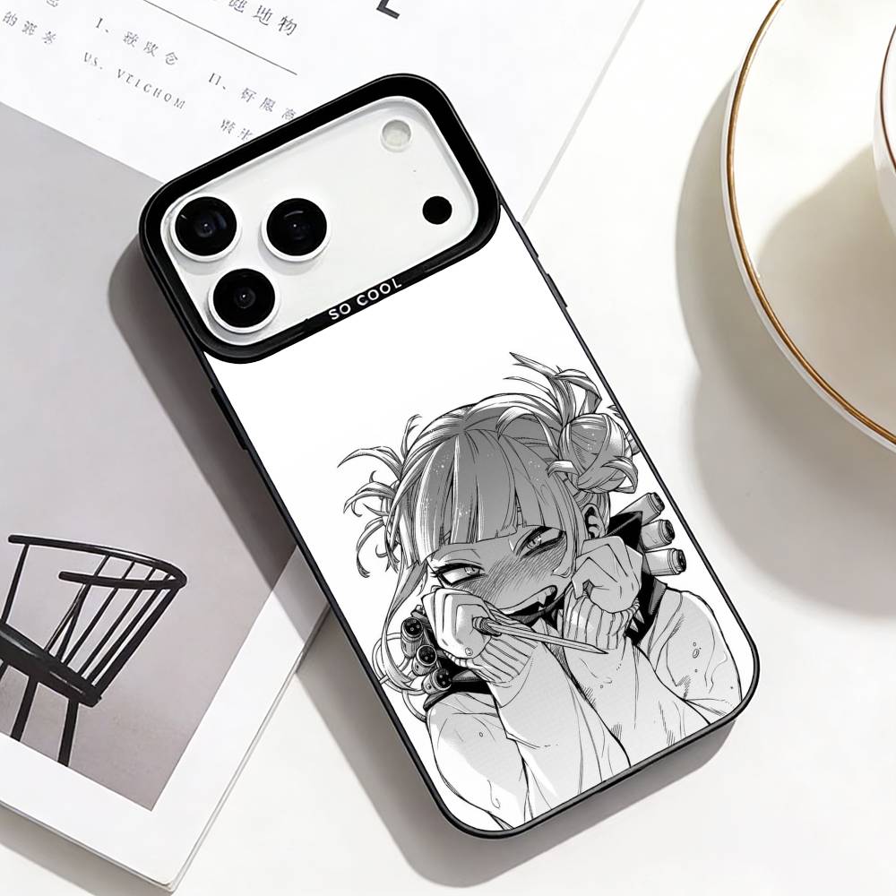Чехол для телефона T-Toga himiko Для iPhone17,16,15,14,13,12,Pro Max Черный Цветной Чехол для телефона