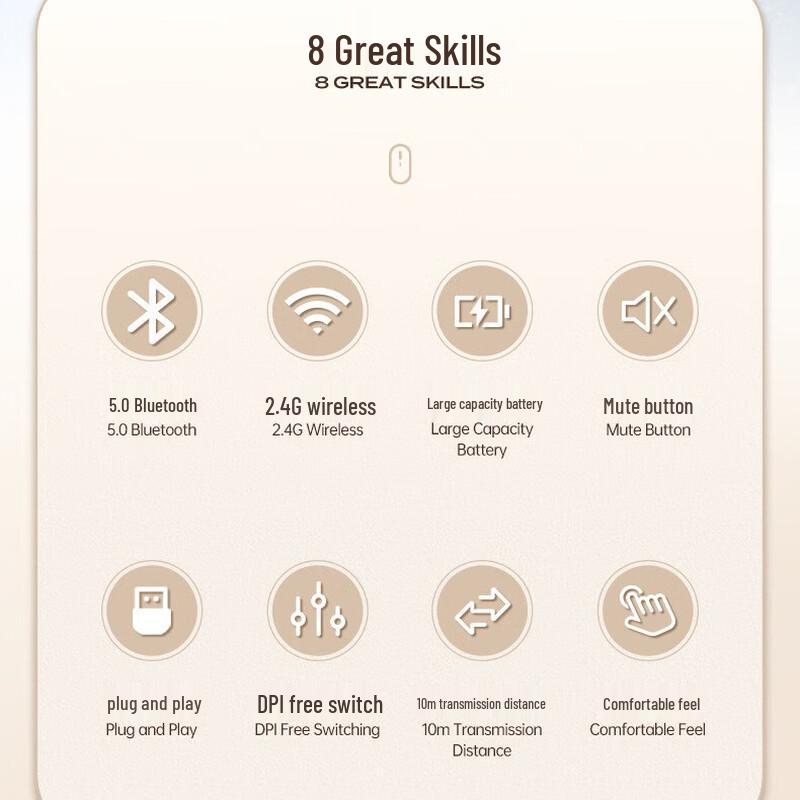 Thunderwolf X2 Dual-Mode Wireless Rechargeable Mouse