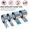 Bird Scare Tape Double Side Reflective Flash Ribbon 50m/80m Bird Repellent Tape Scare Birds Away for House Yard Garden Orchard Patio