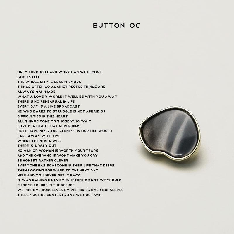 Love small buttons imitation shell metal buttons knitted cardigan sleeve collar buttons small fragrant women's sweater suit buttons