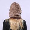 Autumn Winter Hat Men's Women's Knitting Hats & Caps Wool Cycling Cold Protective Ear Cap Fried Dough Twists One-piece Plush Thickened Pullover Hat