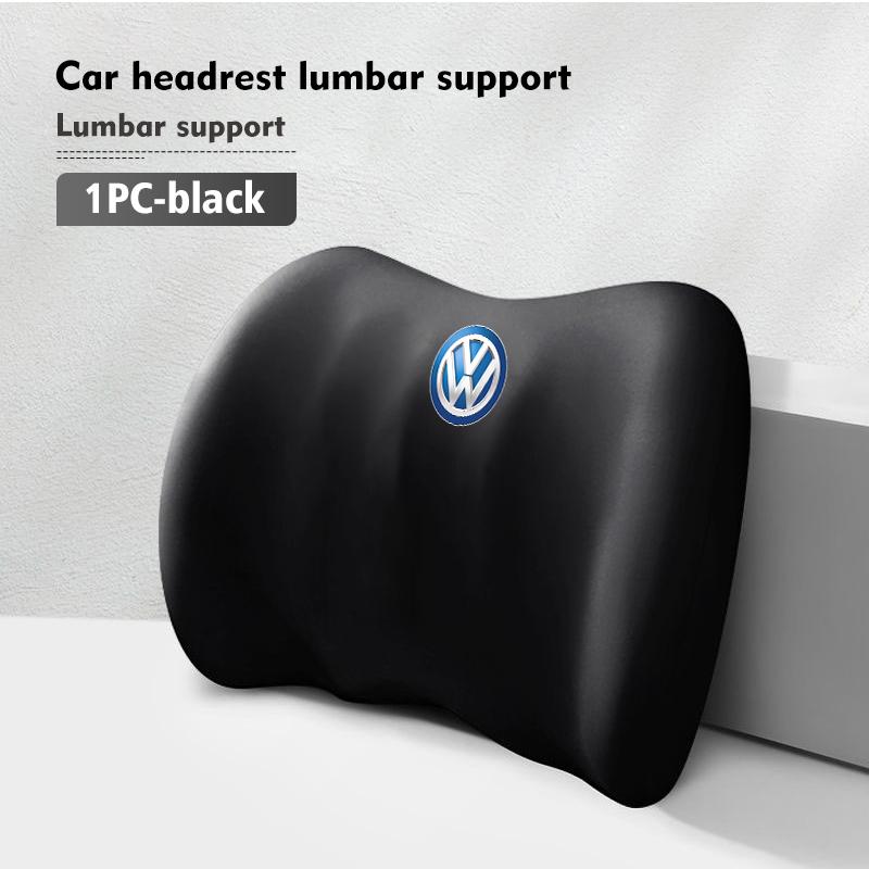 LEG1 Car Seat Headrest Lumbar Cushion Waist Protector Neck Pillow For Volkswagen VW Scirocco Jetta Beetle Golf 4 5 6 Passat Polo B5
