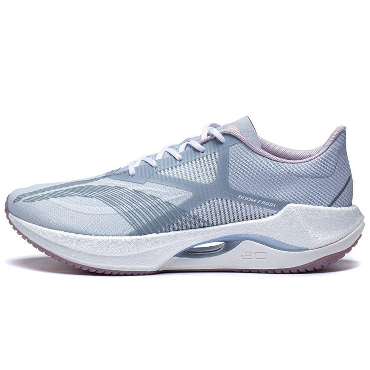 Li Ning Super Light 20 Универсальные Износостойкие Дышащие Низкие Беговые Кроссовки Женские Серый Синий ARBT002-3