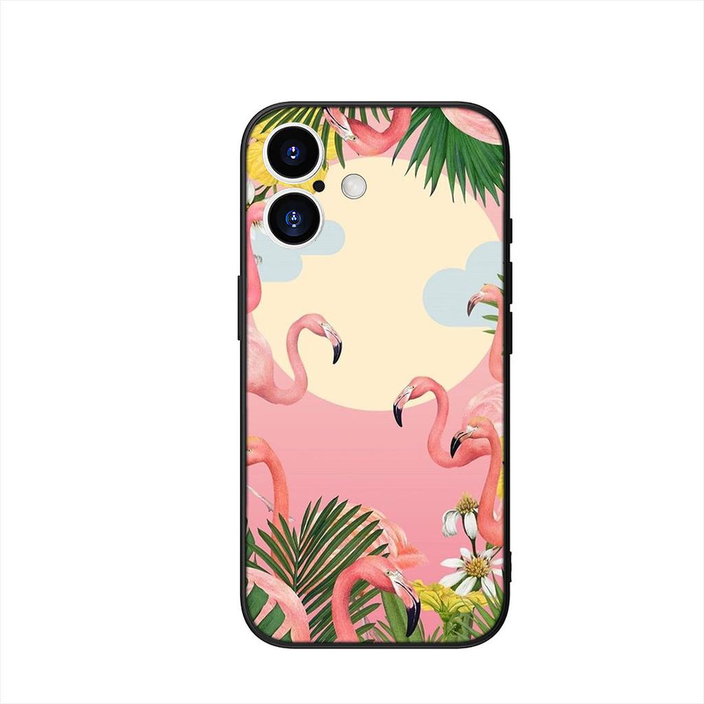 Flamingo Phone Cover Case for Apple iPhone 16 15 14 Plus 13 12 Mini 17 Pro Max + 16E Air 16+ ProMax Casing