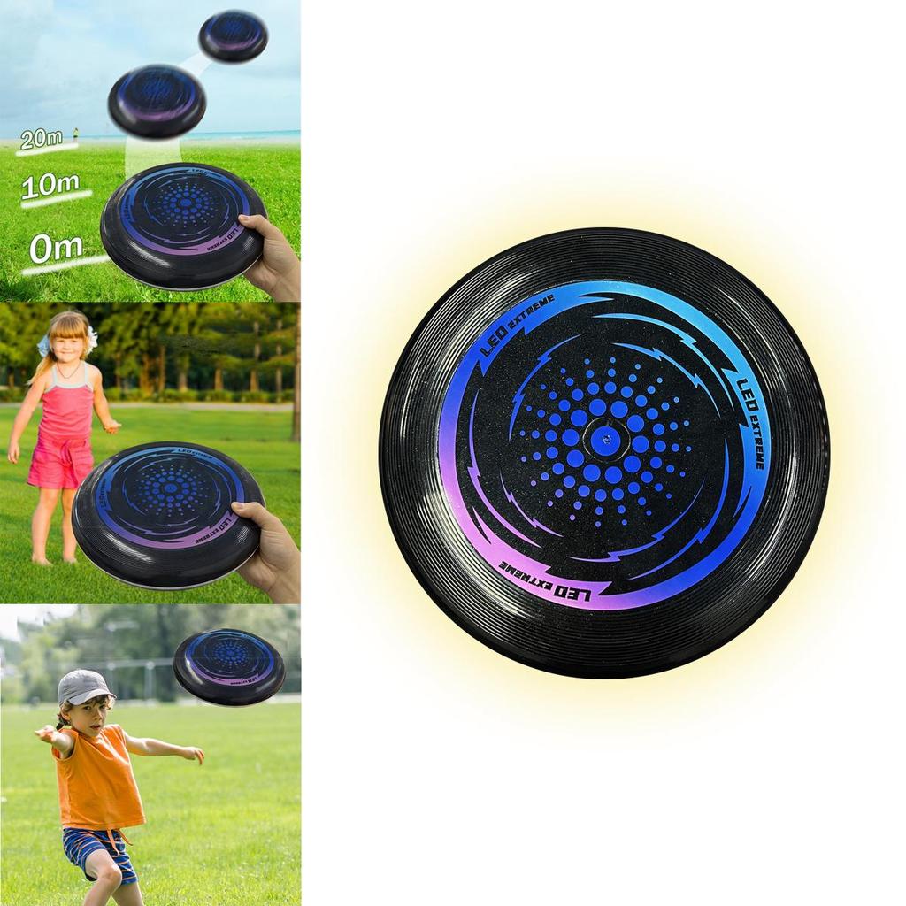 Bright Light-up Frisbee Disc Flashy Led Night Flying Toy Cool Adult Sports Frisbee Bulk