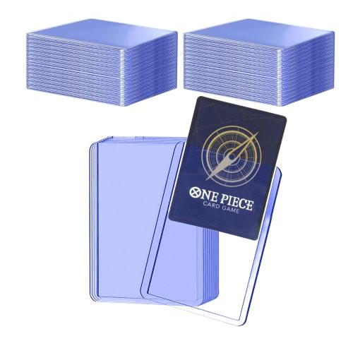 HG CHASING TRIBE Top Loader [Clear White, 60-Pack] Card Loader, Hard Case for Trading Cards, Side Loader, Regular, Protective, Individual Storage, Col